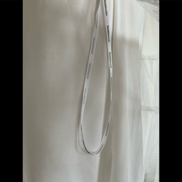 Zimmermann white dress with belt size 3 / L - Picture 5 of 6